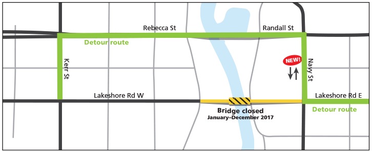 Lakeshore Road Bridge Closure & Public Information Session