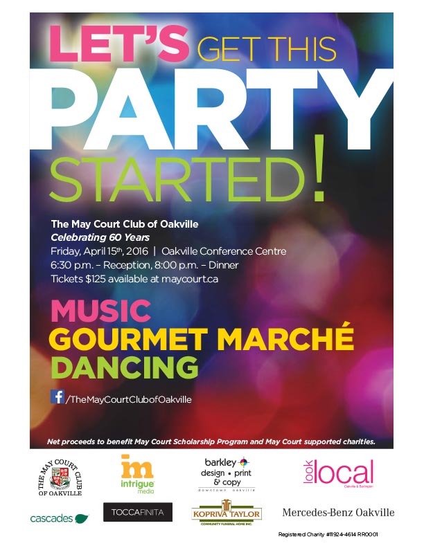 Let’s Get This Party Started Fundraiser – April 15, 2016 
