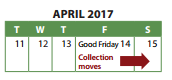 Waste Collection Easter Holiday Schedule